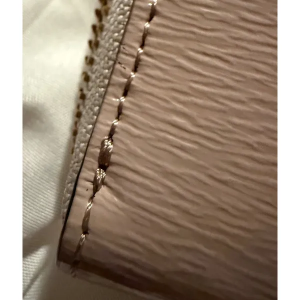 Kate Spade New York Crossgrain Leather Zip Around Wallet Dusty Rose Taupe - Image 8