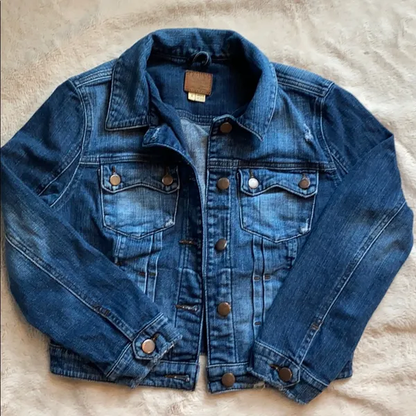 Vintage Guess Denim Jacket Distressed Women’s Small - Image 4