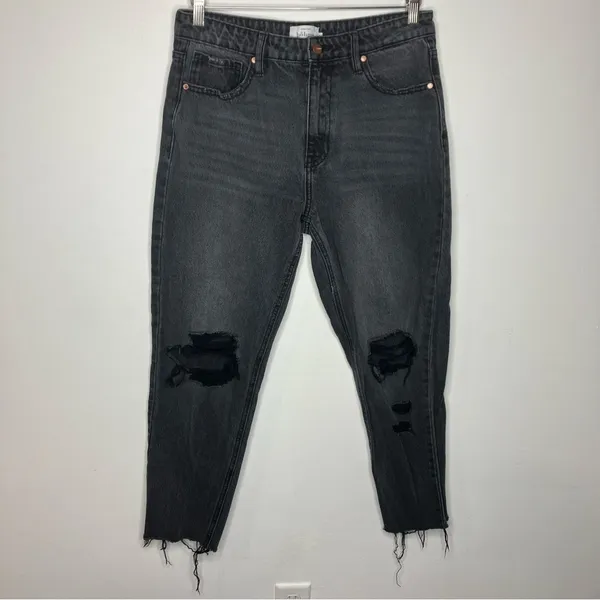 Bohme Harold distressed mom‎ jeans black size 27 - Image 3