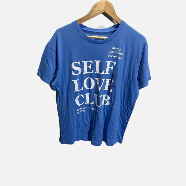 Grayson Threads Graphic Tee Women‎ XS Blue New Self Love Club Casual - Image 2
