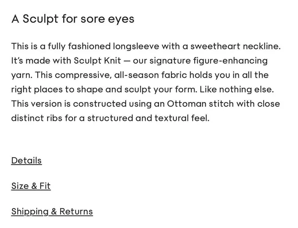 Sculpt Knit Sweetheart Longsleeve - Image 11
