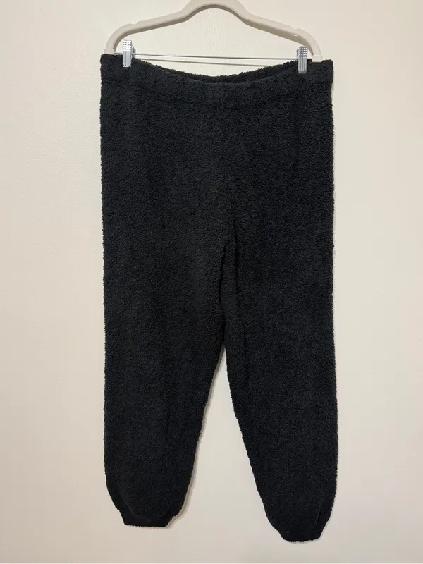 SKIMS Plush Jogger Size 2X/3X Black Comfy Lounge PJ Sweats - Image 5