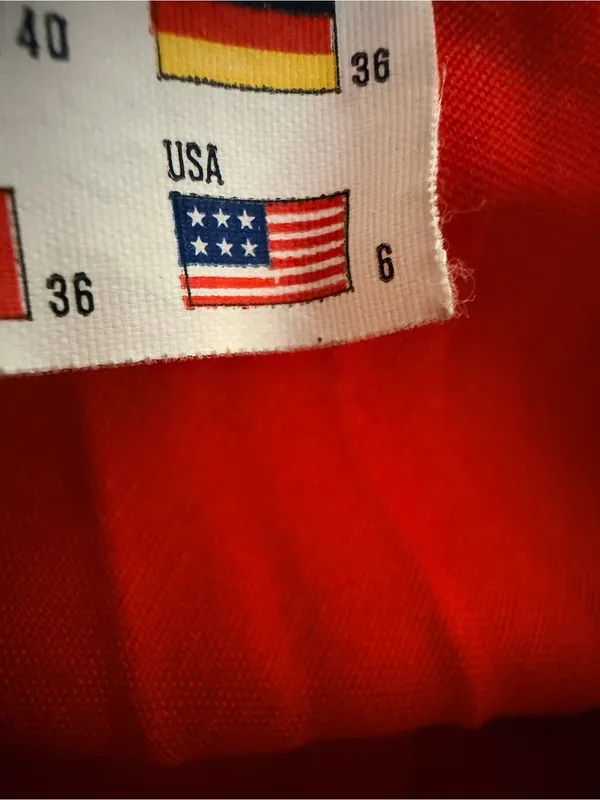 Vintage Ellesse Tennis Mini Skirt Made in USA Red Pleated - Image 5