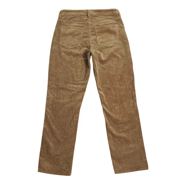 Quince Size 10 Organic Stretch Corduroy Straight Leg Pants Warm Brown Tan - Image 3