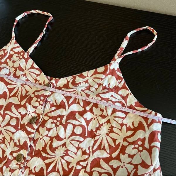 Marine Layer Celeste Hemp Cami Auburn Flora‎ Rust Women’s XL - Image 8