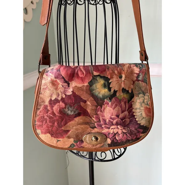 Maurizio Taiuti‎ Floral Shoulder leather patricia crossbody Nash purse - Image 2