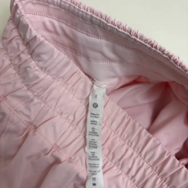 Lululemon Track That Shorts‎ Sz 2 Pink Strawberry Milkshake 5" Running Jogging - Image 3
