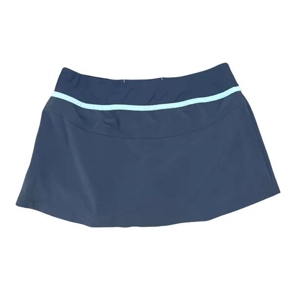 Title Nine Womens Pleated Athletic Skort Gray Blue Trim Tennis Golf Skirt Size M - Image 4