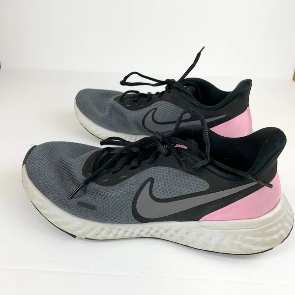 Nike Womens Revolution 5 Running Shoes Pink Black - Image 2
