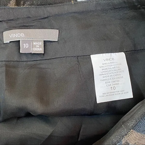 Vince Abstract Mini Skirt Size 10 or‎ Large - Image 3