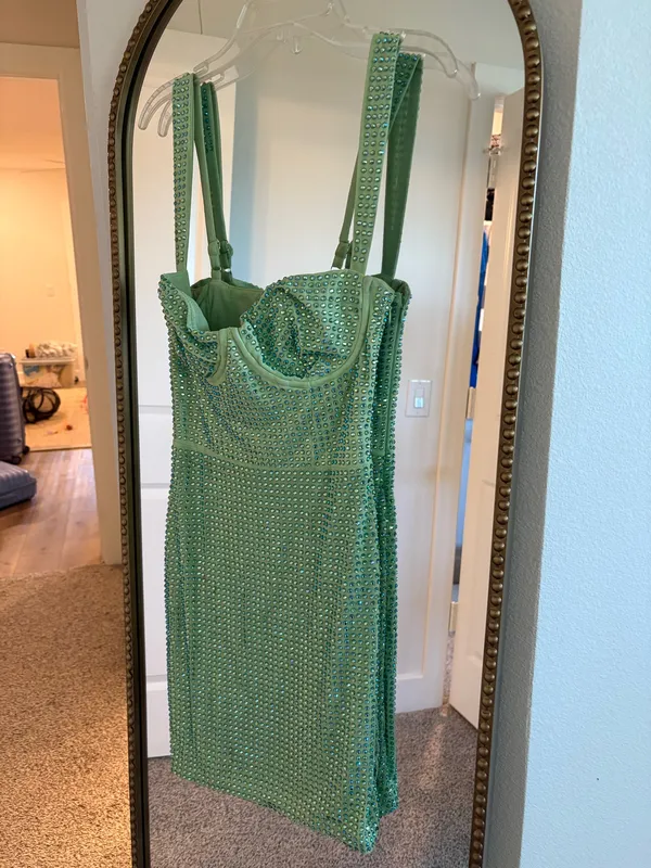 Green Oh Polly Dress - Image 3