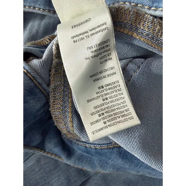 Free People We the Free Just Float On High Waist Flare Jeans Size 27 - Image 10