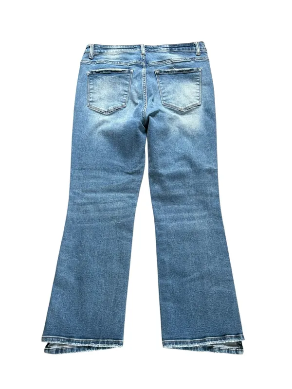 Vervet Bootcut Jeans Style V2440 Asymmetrical Hem Womens Size 31 - Image 3