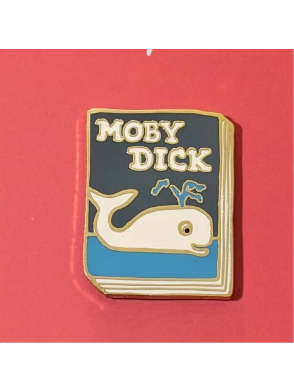 NEW Ideal Bookshelf Classic Books Moby Dick Enamel Pin - Image 3