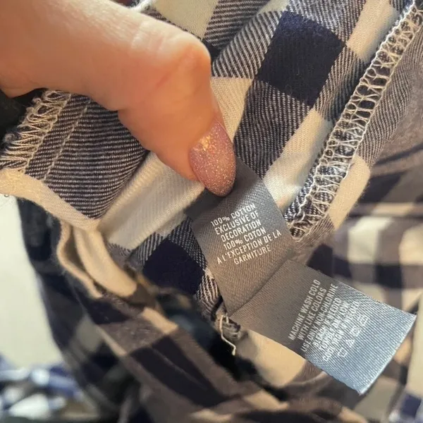Aerie Blue White Plaid Romper Long Sleeve Button Up XS NWT 9197-890 - Image 5