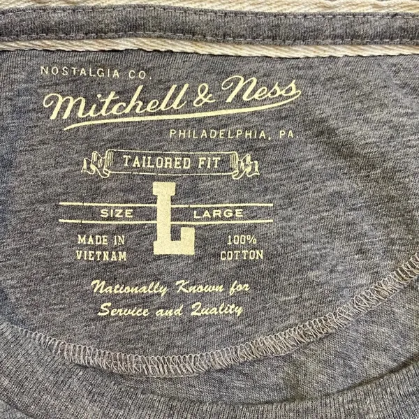 Mitchell & Ness Astros T-Shirt Women‎ L Gray Tailored Fit MLB Baseball Fan EUC - Image 5