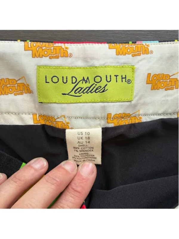 Loudmouth Skort Women's Size 10 Multi-color Striped Golf - Image 4
