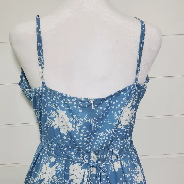 Simplee Women's Ruffle Hem Belted Floral Cami Dress.‎ Size: L - Image 5