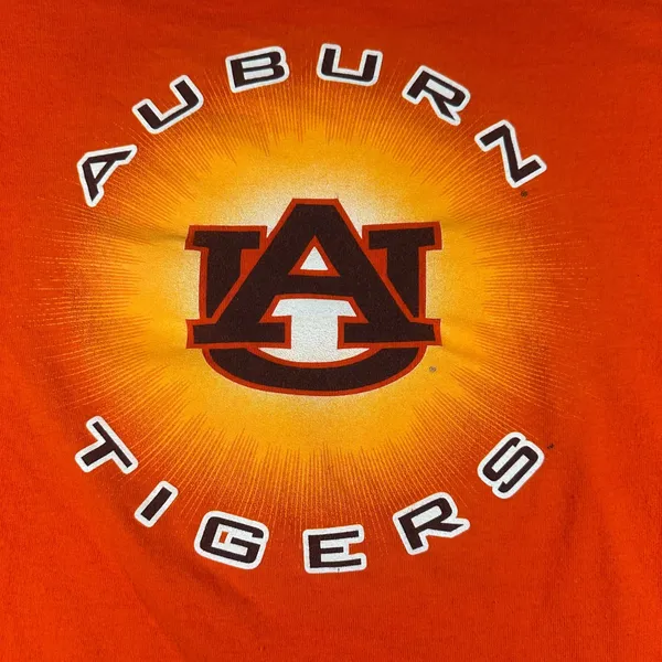 Auburn Tigers T-Shirt‎ Womens Large Jerzees NCAA Orange Football College Graphic - Image 8