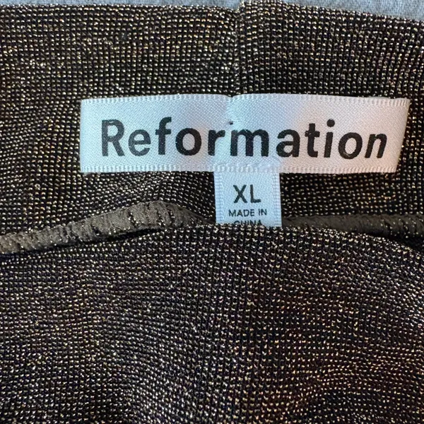 Reformation Sparkly Knit Alden Dress. Bodycon Metallic Sleeveless Party Mini XL - Image 9