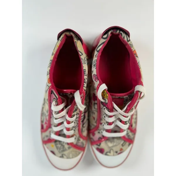 Coach Women Shoes Pink Barrett Poppy Low Top Sneaker Fashion Streetwear US 9.5 B - Image 7