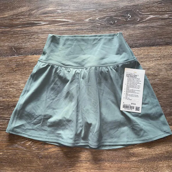 Lululemon Align Skirt High Rise Crater Blue Size 4 NWT - Image 2