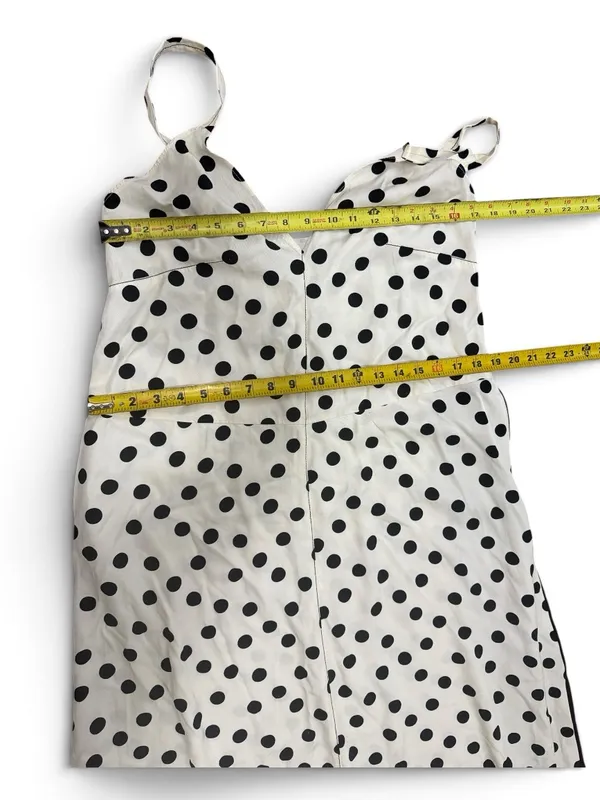 zara cotton polka dot dress limited edition side pocket size medium - Image 14