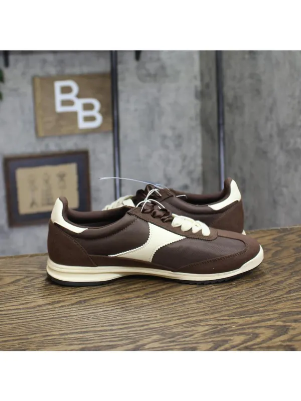 Universal Thread Skyler Jogger Sneakers Double Lace Low Top Brown Multi 7.5M - Image 6