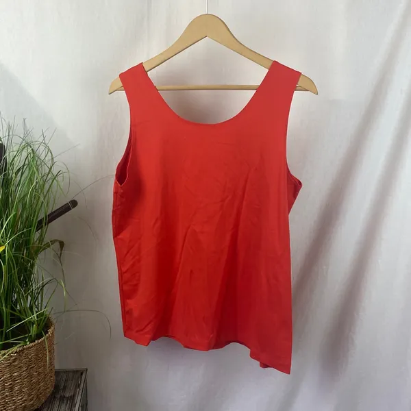 Chico’s Orange Sleeveless Microfiber Tank Top 3 XL - Image 2