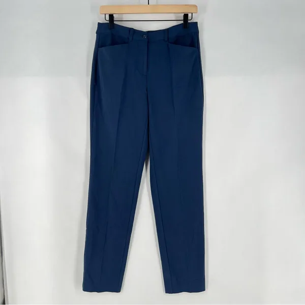 Shape Benefits by Chadwicks Diane Tummy Control Straight‎ Leg Pant in Navy - Image 2