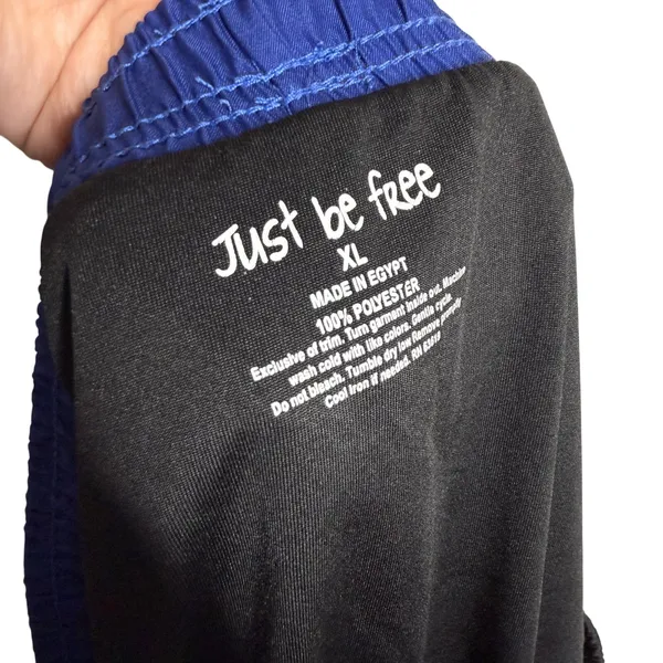 Just Be Free Texas Athletic Running Shorts Size XL Blue Red Activewear Athletic - Image 3