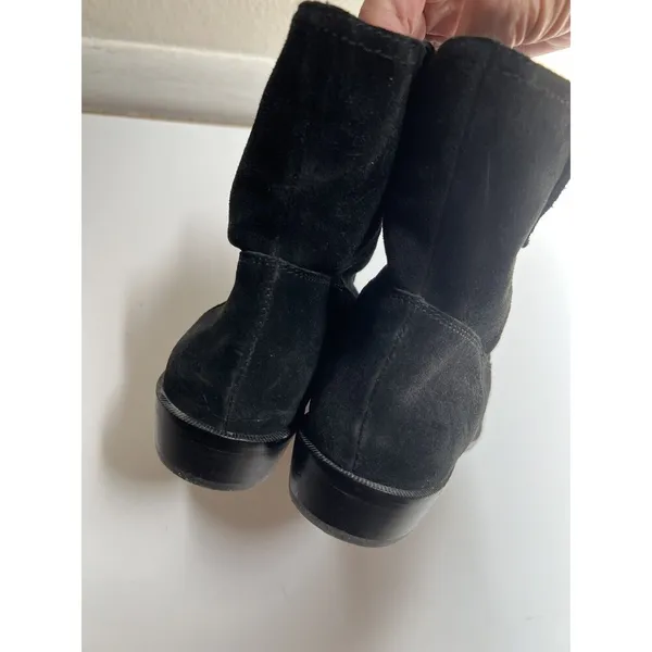 Rebecca Minkoff Black‎ Suede Western Pull On Chasidy Boot/ Booties Size 6M - Image 7