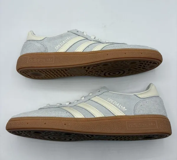 adidas Handball Spezial Womens Grey Wonder Silver Gum Sports Sneaker IF6491 Sz 9 - Image 4