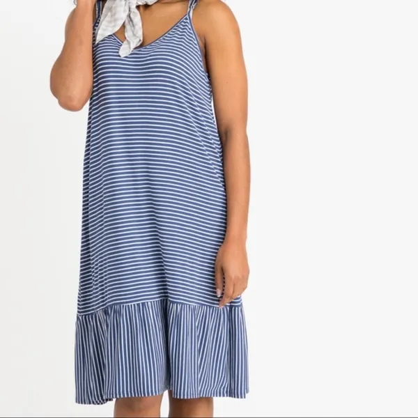 Agnes & Dora Stripe Slip Dress - Image 4
