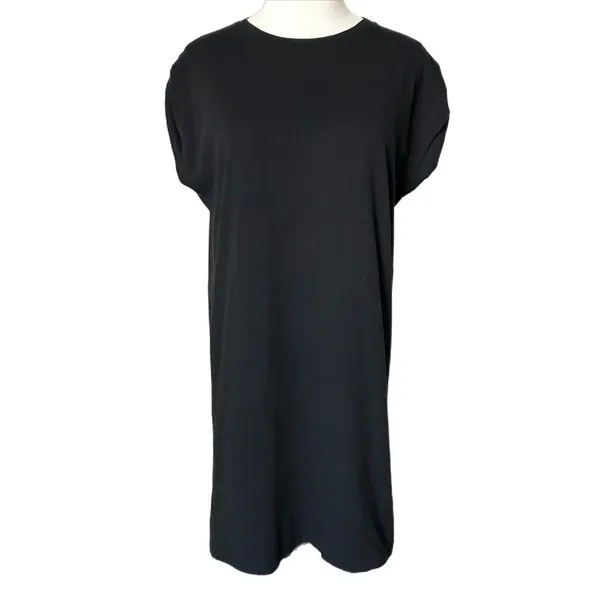 Anine Bing Tanner Sleeveless Organic Cotton Dress Cuffed Sleeves Black Size XS - Image 2