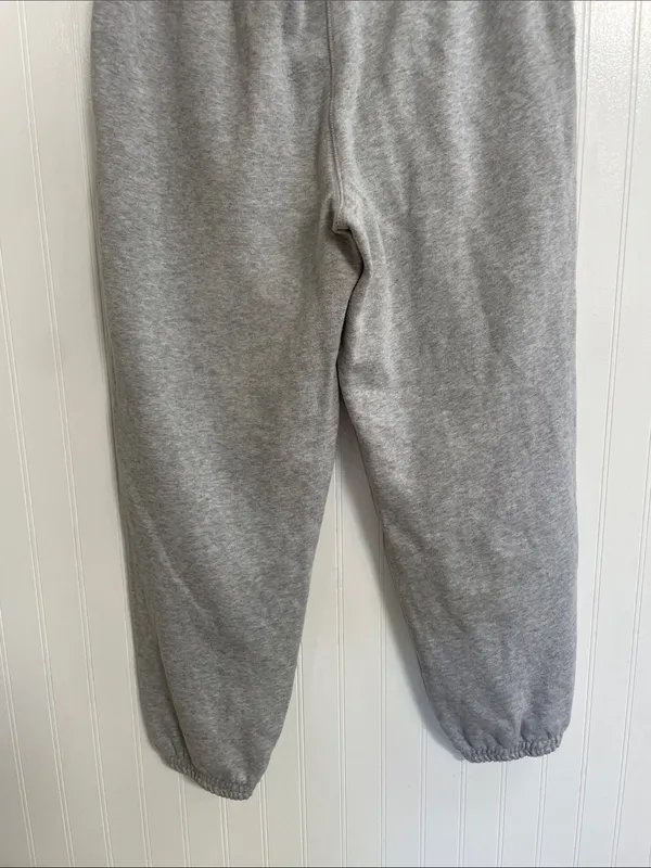 AERIE Fleece Corset Jogger Zip Front Sweatpants in Heather Gray Size L - Image 7