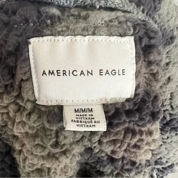 American Eagle camo Sherpa zip up jacket - Image 4