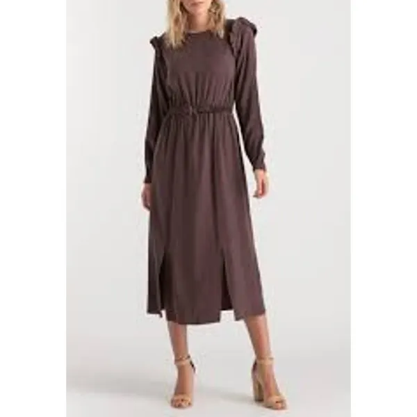 Setre‎ Woman Midi Dress in Brown - Image 10