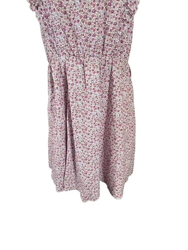 NEW HYACINTH HOUSE Purple Floral Periwinkle Mini Dress Size Medium - Image 7