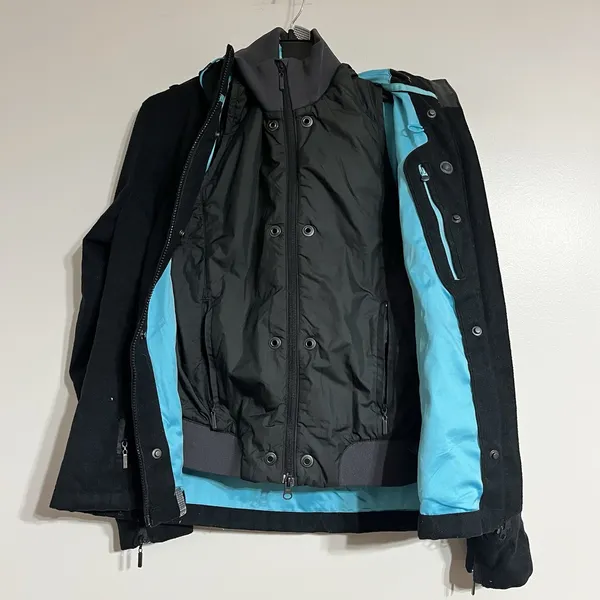Merrell Jacket Women's S Black Hooded Outdoors Hiking‎ Jacket Zip Pockets Vest - Image 4