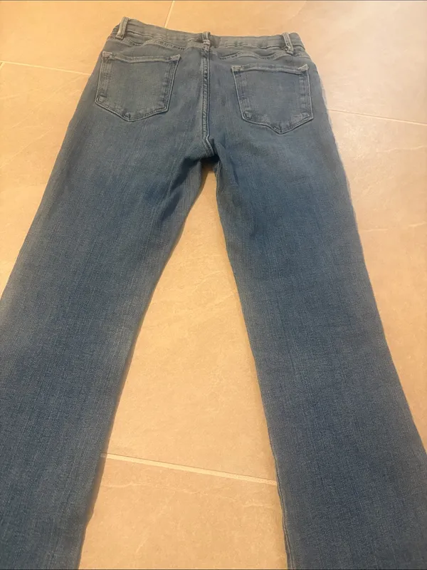 Frame Denim Blue Flare Wide-Leg Jeans - Image 13