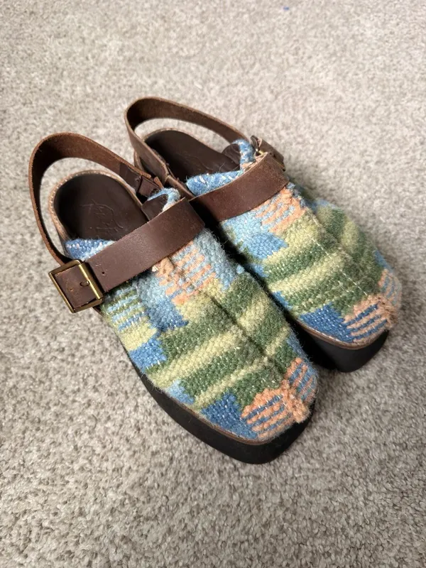 Free People Astrid Platform Mule Clogs in Stargazer Mix - Image 7