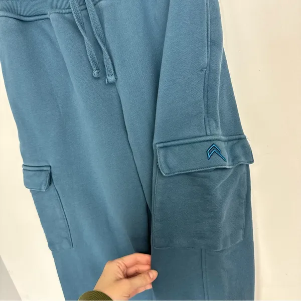 Oner Active All Day Cargo Joggers Sz Medium Teal Blue Pocket Sweatpants - Image 10
