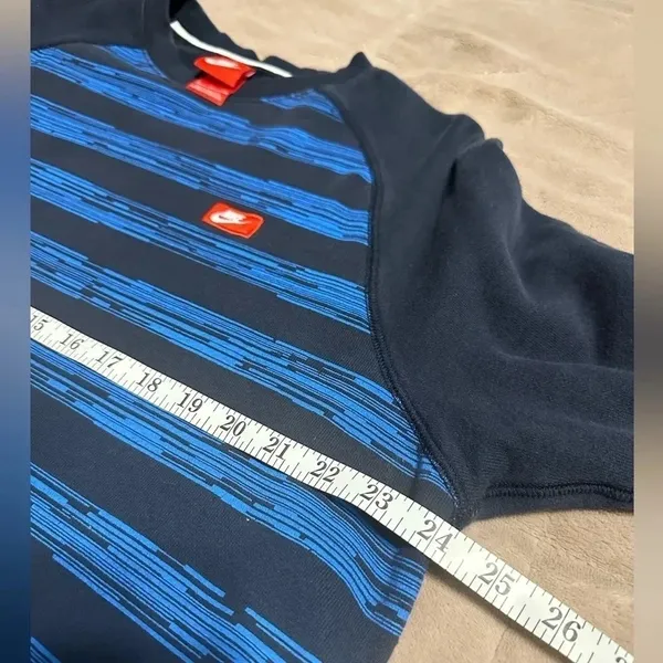 Nike Sweatshirt Size XL Men’s Women’s Crewneck Stripes Blue Pullover - Image 5