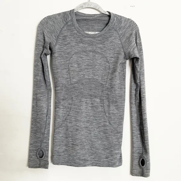 Lululemon Swiftly Tech Long Sleeve Crew Slate / White 4 - Image 2