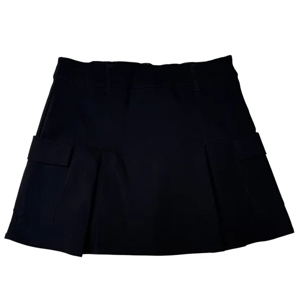 Active USA Black Pleated Cargo Skort M Y2K Schoolcore Dark Academia Utility - Image 2