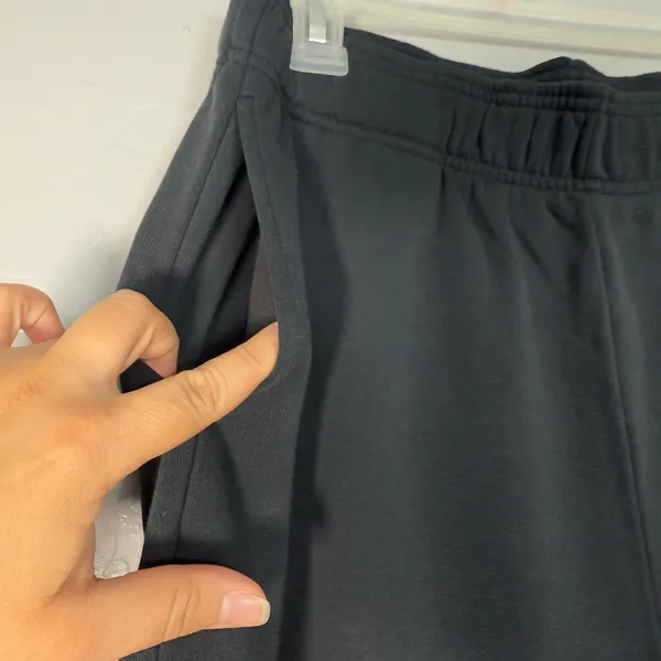 Fabletics Year Round Terry Wide Leg Sweatpants, Black, L - Image 4