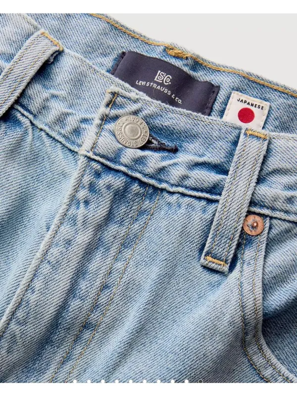 New Levi's 25x31 Blue Label Women's Drop Barrel Jeans Aqua Marine Japanese - Image 7