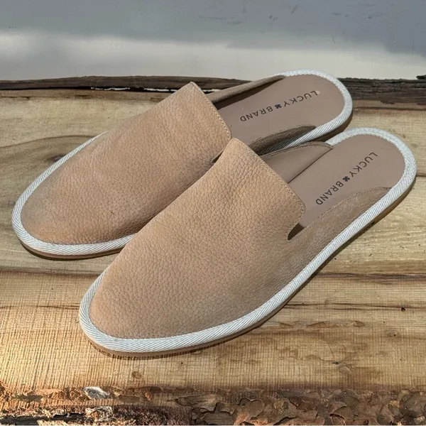 Lucky Brand Leather mules Size 9 A45‎ - Image 3