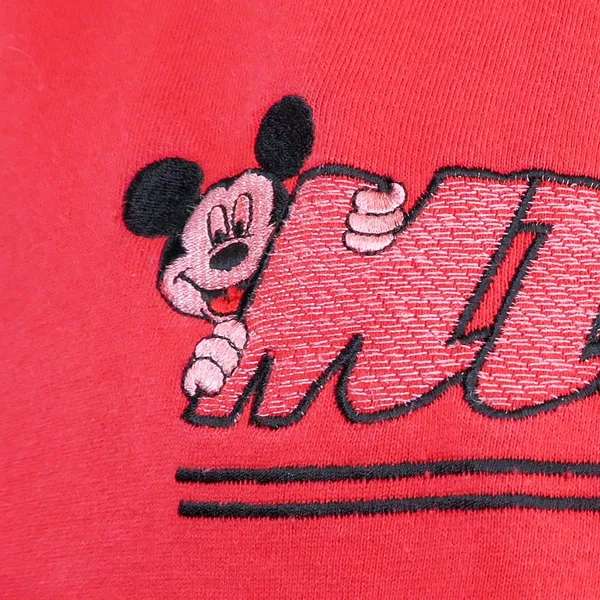 Disney Vintage 90s Mickey Unlimited Red Sweatshirt - Mickey Sport - Image 3